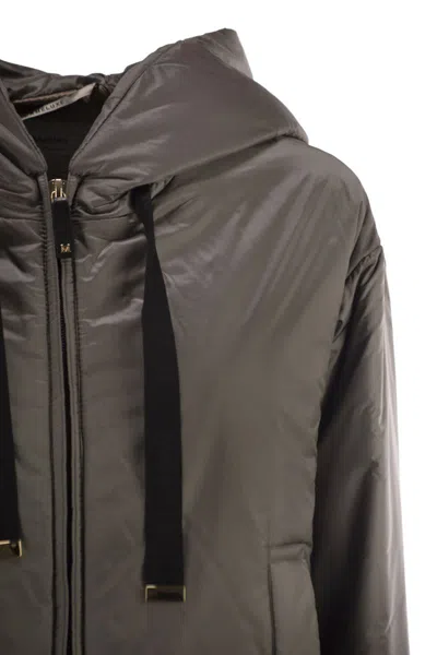 Max Mara The Cube Dark Grey Polyester Daria Padded Jacket In Gray