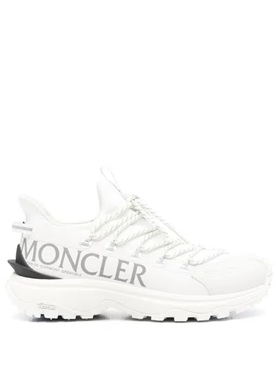 Moncler White Tech Fabric Trailgrip Lite 2 Sneakers In White