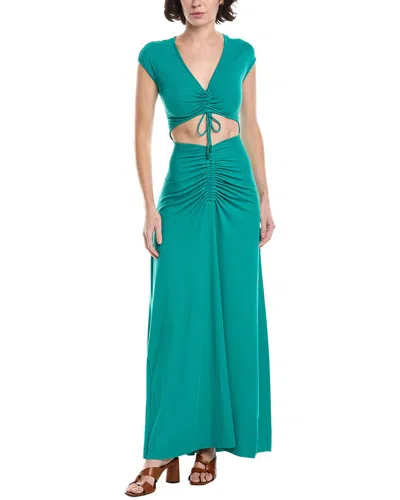 Agua Bendita Ailana Tile Maxi Dress In Green
