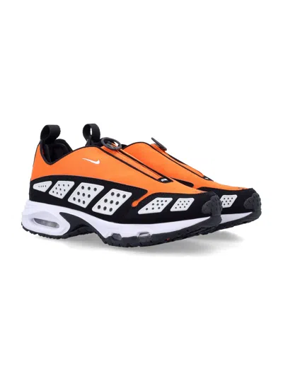 Nike Retro Mesh Sneakers With Durable Rubber Outsole In Safety Orange