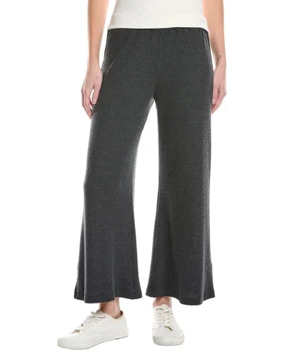 Red Haute Waffle Knit Wide-leg Pant In Gray