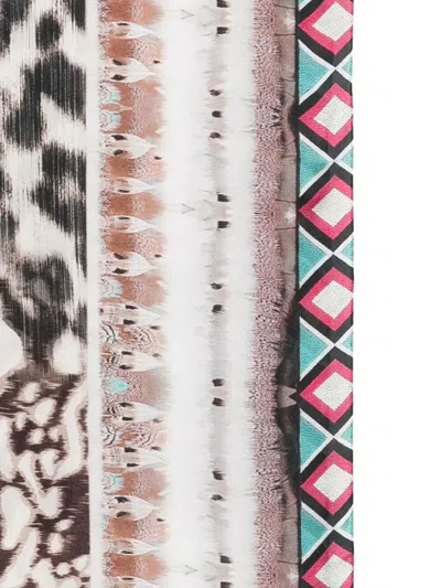 Pierre-louis Mascia Pierre Louis Mascia "molare" Hand Finish 135x135 Cm Scarf In Brown