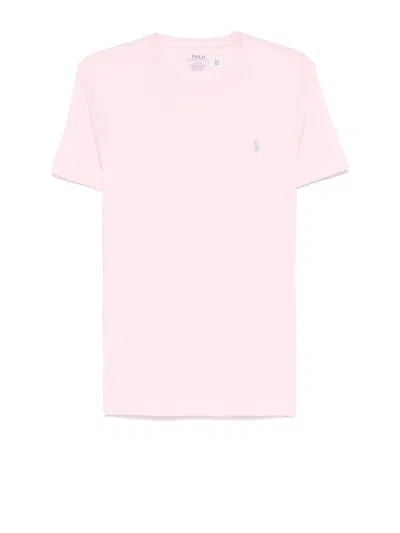 Polo Ralph Lauren Custom Slim Fit Jersey T-shirt In Pink