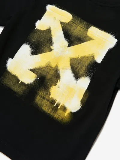 Off-white Kids Arrow Spray T-shirt In Multi