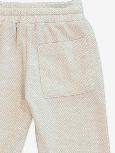 Mininio Boys Knitted Pocket Trousers In Multi