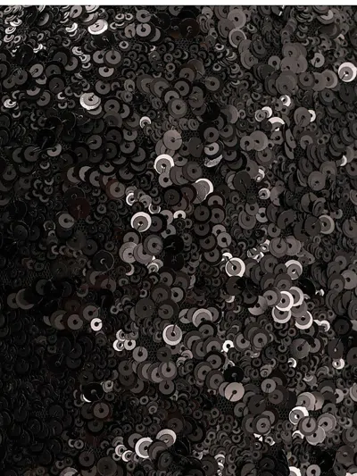 Pinko Pappacieca Pencil Skirt With Sequins In Black