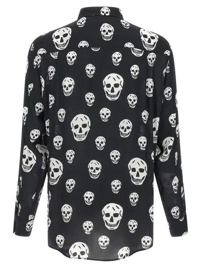Alexander Mcqueen Long-sleeved Shirt In Black