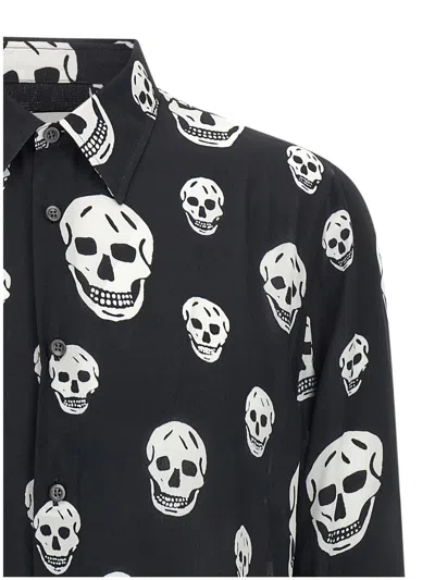 Alexander Mcqueen Long-sleeved Shirt In Black