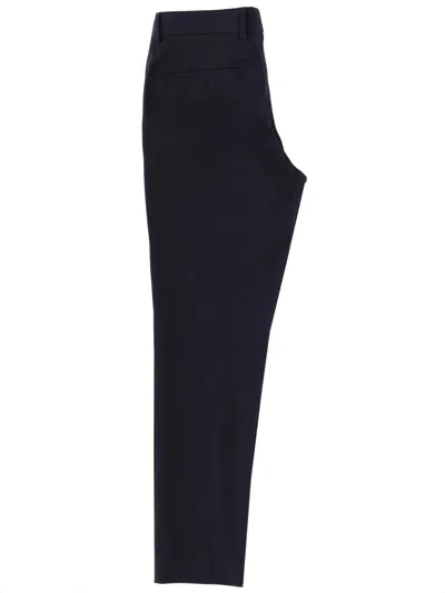 Hugo Boss Tailored Trousers Belt Loops And Pockets In Blue