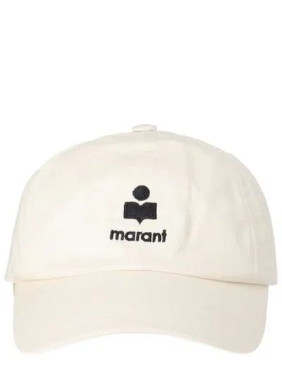 Isabel Marant Curved Brim Baseball Hat Casual Style In White