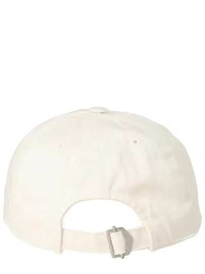 Isabel Marant Curved Brim Baseball Hat Casual Style In White