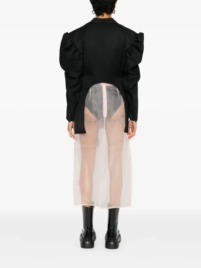 蝴蝶结镂空西装夹克