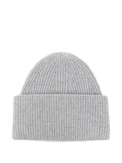 Laneus Ribbed Hat In Gray