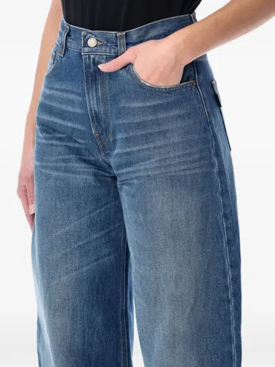 Haikure Women Blue Denim Jeans In Blue