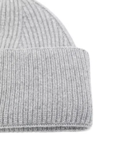 Laneus Ribbed Hat In Gray