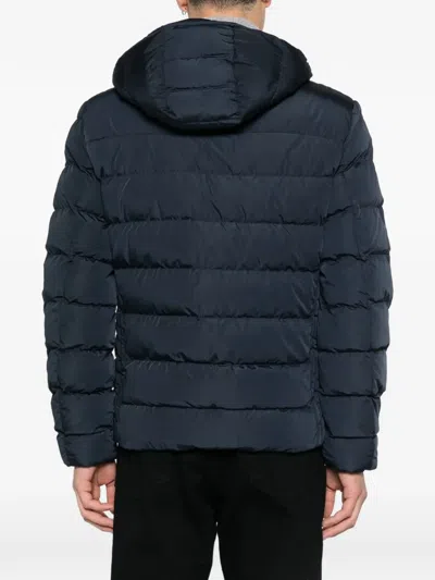 Geox Snake Puffer Jacket In Blue