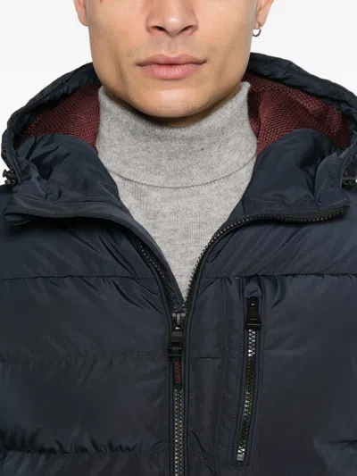 Geox Snake Puffer Jacket In Blue