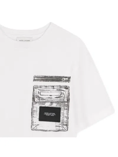 Marc Jacobs Pocket-graphic T-shirt In White
