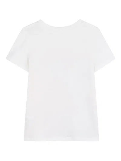 Chloé Kids Logo Printed Cotton Jersey T-shirt In White
