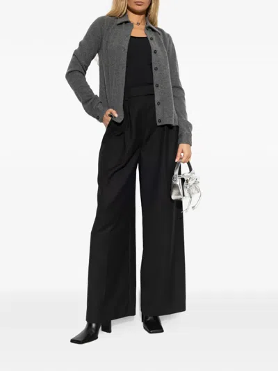 Frame Ribbed Top In Black