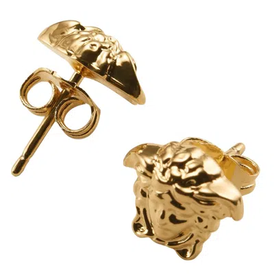 Versace Medusa Stud Earrings In Gold