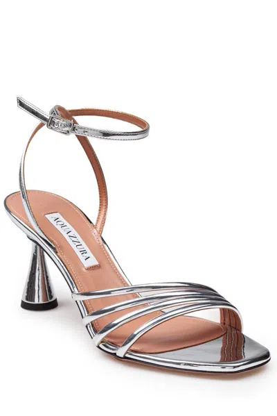 Aquazzura Latour Mirror Effect Sandals In Multi