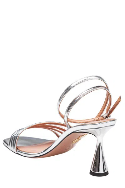 Aquazzura Latour Mirror Effect Sandals In Multi