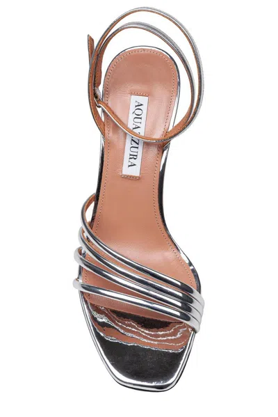 Aquazzura Latour Mirror Effect Sandals In Multi
