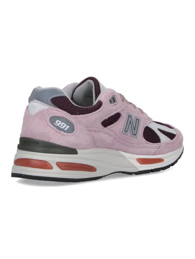 New Balance Suede And Mesh Sneakers With Iconic Branding And Textured Accents In Multi