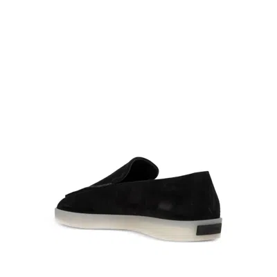 Fear Of God Suede Loafers With Rubber Sole And Round Toe In Black