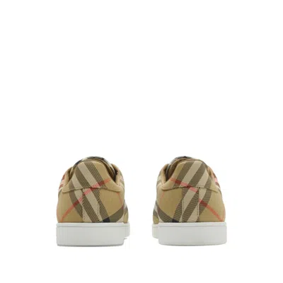 Burberry Neutrals Trainers Men In Gold