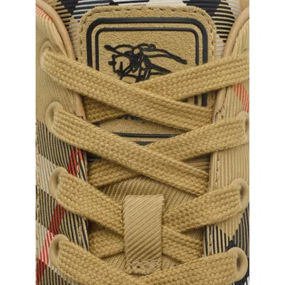 Burberry Neutrals Trainers Men In Gold