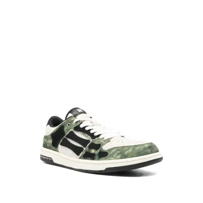 Amiri Camo Skel Lace-up Sneakers In Multi