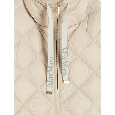 Max Mara The Cube Quilted Down Vest In Neutral