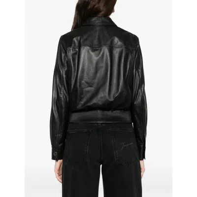 Max Mara Chest-pocket Button-fastening Jacket In Black