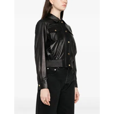 Max Mara Chest-pocket Button-fastening Jacket In Black