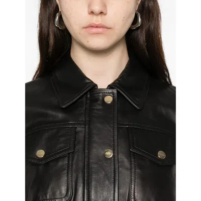 Max Mara Chest-pocket Button-fastening Jacket In Black