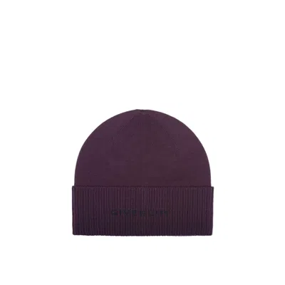 Givenchy Multicolor Wool Beanie In Purple