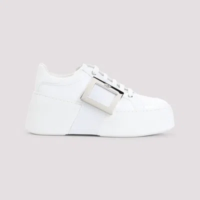 Roger Vivier High-top Sneakers With Extra Laces In White