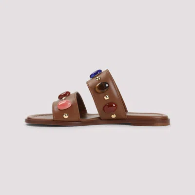 Gianvito Rossi Leather Sandals Women In Brown
