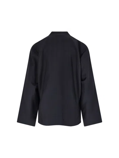 Rohe Mandarin Jacket In Gray