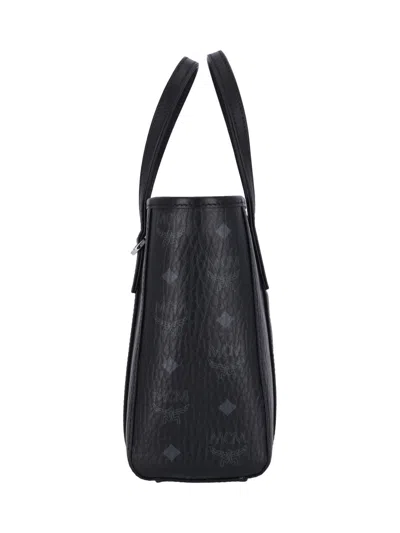 Mcm Mini Toni Monogram Top Handle Bags In Black