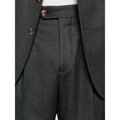 Brunello Cucinelli Single-breasted Suit In Gray