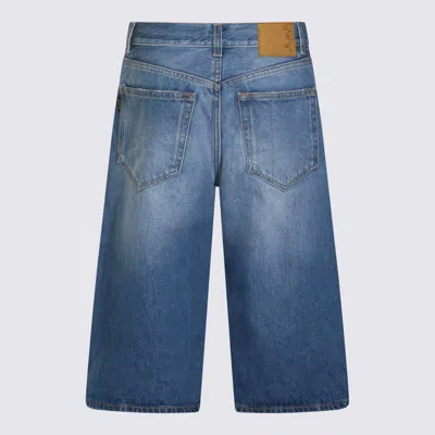 Haikure Shorts Belt Loops Back And Front Pockets In Blue