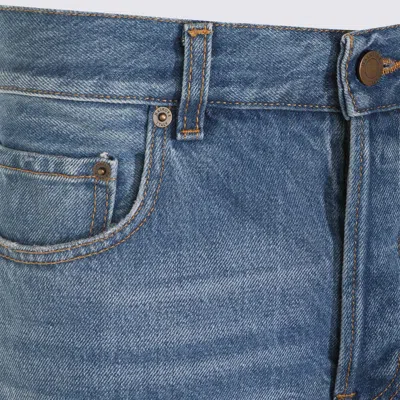 Haikure Shorts Belt Loops Back And Front Pockets In Blue