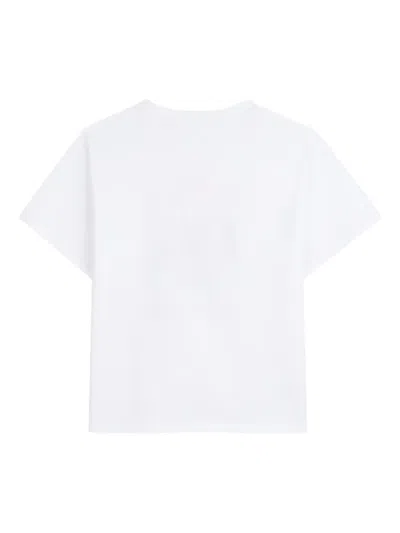 Kenzo White T-shirt With Printed Logo In White