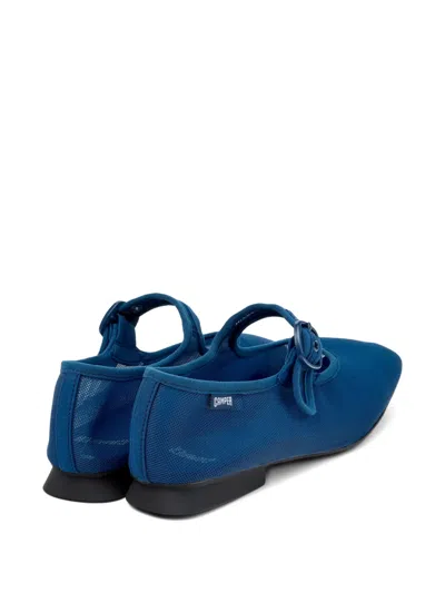 Camper Casi Myra Buckle Ballerinas In Blue