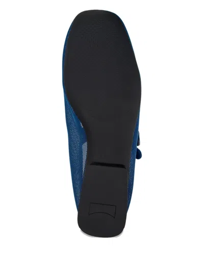 Camper Casi Myra Buckle Ballerinas In Blue