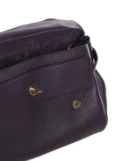 Mulberry Black Leather Mini Alexa Heavy Grain Top Handle Bag