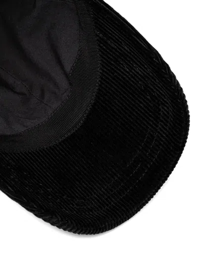 Napapijri F-aar Corduroy Logo-patch Cap In Black
